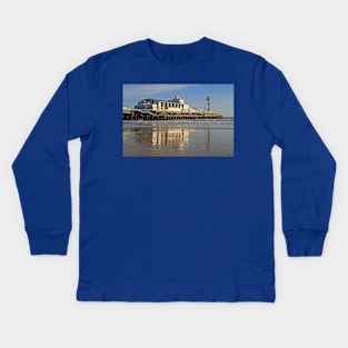 Bournemouth Pier, January 2024 Kids Long Sleeve T-Shirt